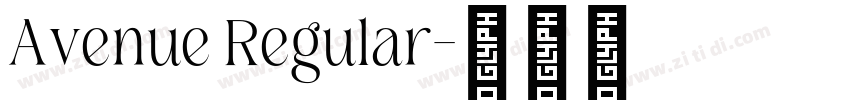 Avenue Regular字体转换